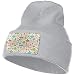 Produktbild chipo Soft Woolen Cap for Men Women, 100% Acrylic Acid Vintage Vegetables Soup Pattern Beanie Hat