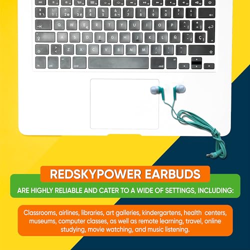 Redskypower HEAD25 10 Pack Multi Color Kid'S Wired Earbud Headphones thumb #4