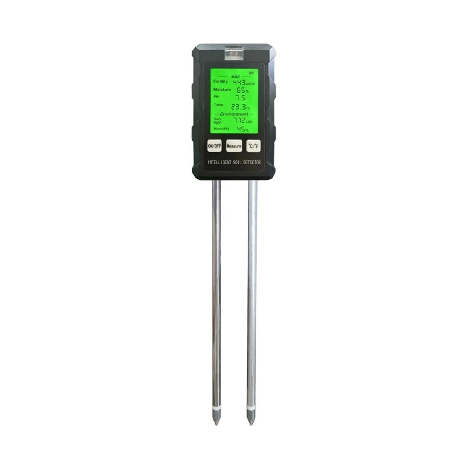 Medidor de pH, humedad, luz solar, temperatura, fertilidad del suelo, comprobador, sensor Agricultura y actividades al aire libre