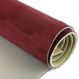4Bang Car Suede Headliner Fabric with Foam Backed Automotive Interior Modification Durable Headliner for DIY Truck SUV UV ABC Pillar,Cool Colors (Wine Red, 75inchx60inch)