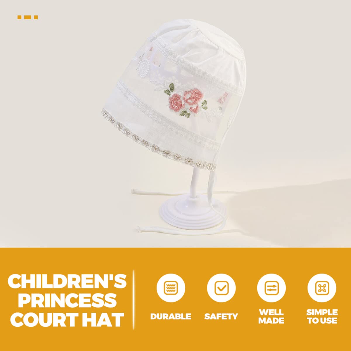 PACKOVE Sombrero De Bebe Gorro De Bebe Sombrero De Las Niñas Gorros para Bebes Gorro De Pescador De Verano Sombrero De Playa para Gorra con Forro De Muselina Pequeño Algodón