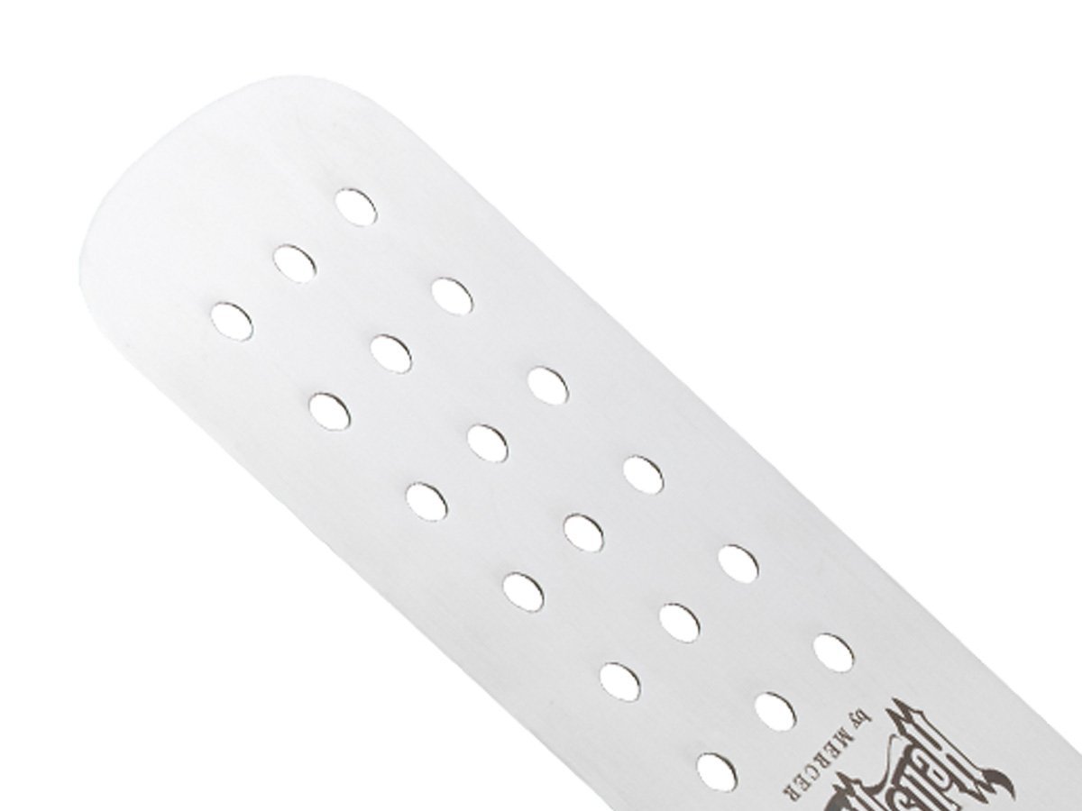 Mercer Culinary Szpatułka ze stali nierdzewnej, wielobarwna Hell's Handle 20 x 8 cm, duża łopatka do patelni wielokolorowa