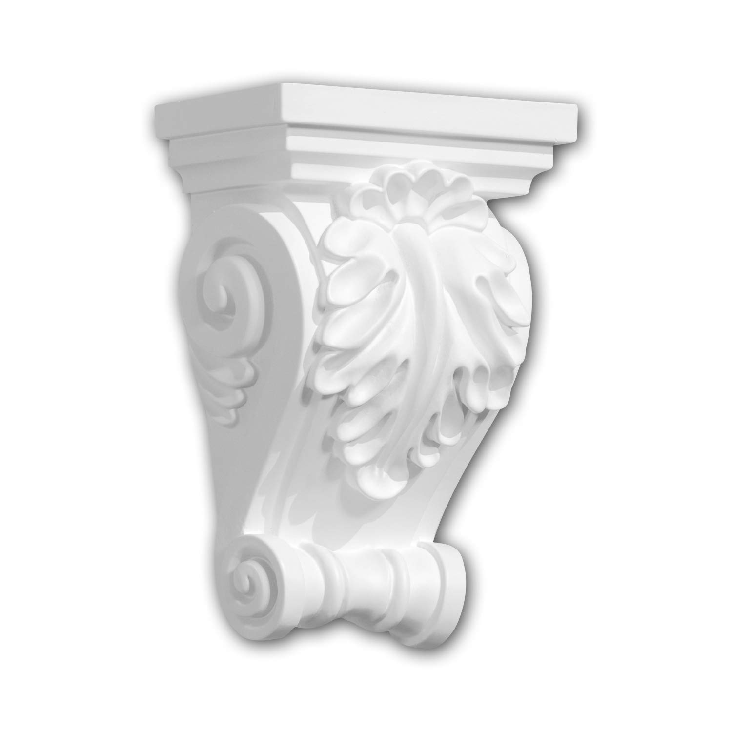 PRO[f]home® - Corbel 119015 Shelve Wall board Decorative Element Corinthian style white Profhome