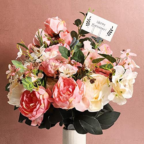 Image of Oasis Stick Card Holder, Plastic Straight Head Card Holder, For Holding Wishing & Visitng Cards, For Floral Arrangement, Floral Bouquet, Table Decoration (24cm, 4405-100nos)