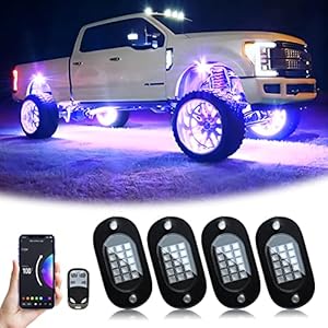 YiLaie RGB LED Rock Lights, 60 LEDs...