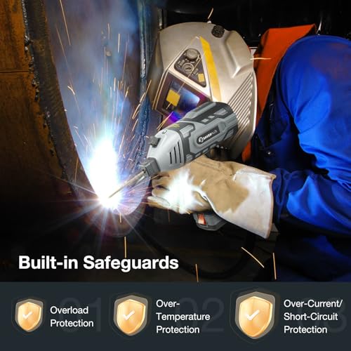 Sakerplus Portable Welding Machine, Welder Machine 110V, ARC Portable Welder with IGBT Inverter 5 Variable Current Adjustment, 30pcs 3/32" Wire Rods, Welding Helmet, Carring Case Included 5 Sakerplus Portable Welding Machine, Welder Machine 110V, ARC Portable Welder with IGBT Inverter 5 Variable Current Adjustment, 30pcs 3/32" Wire Rods, Welding Helmet, Carring Case Included - Image 5