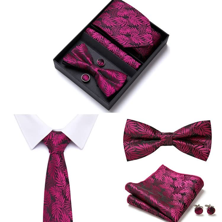 Set de corbata y pañuelo de hombre JSEIAJB miniatura 3