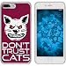Produktbild PhoneNatic Case kompatibel mit Apple iPhone 7 Plus / 8 Plus Silikon-Hülle Crazy Animals Katze M1