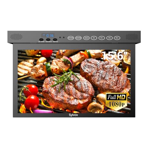 SYLVOX 15.6 inch Smart TV for Kitchen Under Cabinet TVs Small Television