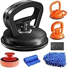 Tiantanghu Dent Puller,3 Pack Car Dent Puller Car Dent Removal Kit Suction Cup Dent Puller Dent Remover Tool and Dent Repair Kit Handle Lifter for Cars Body,Glass,Screen,Objects Moving (Black+Orange)