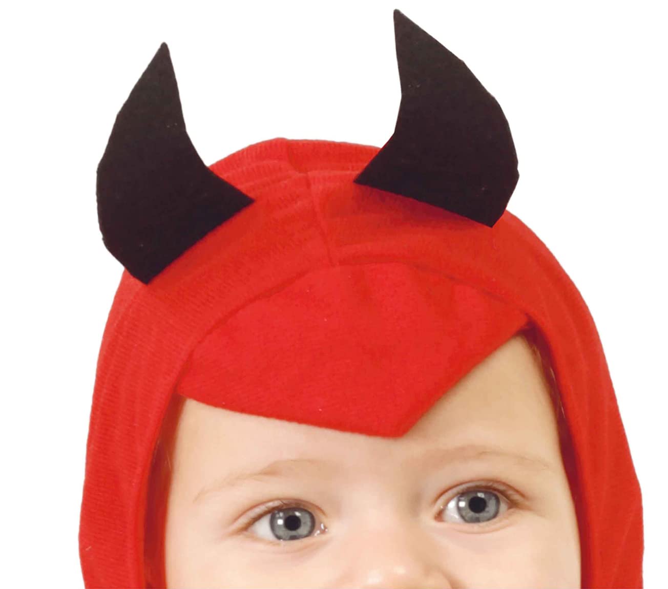 FIESTAS GUIRCA | Costume di Piccolo Diavolo Bambini - Ali, Cappuccio e Tuta - Costumi di Halloween, Diavoli e Demoni per Feste in Maschera - Ideale per Bambini