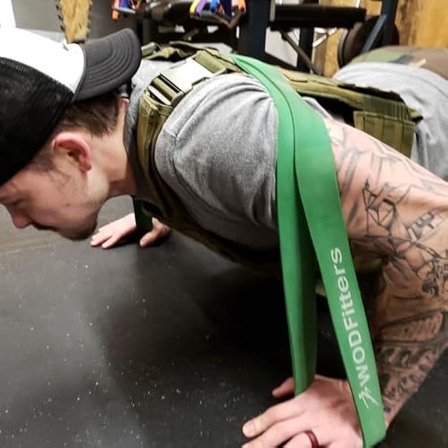 WODFitters Pull Up Assistance Band for Stretching, Mobility Workouts, Warm Up, Recovery, Powerlifting, Home Fitness and Exercise¡