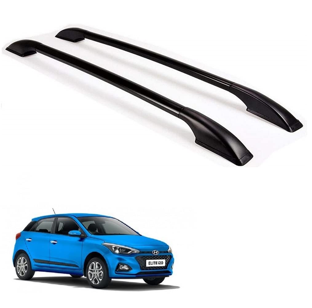 Car Non-Drilling Metal Roof Rail Black Set Suitable for Hyundai i20 Elite-image-15