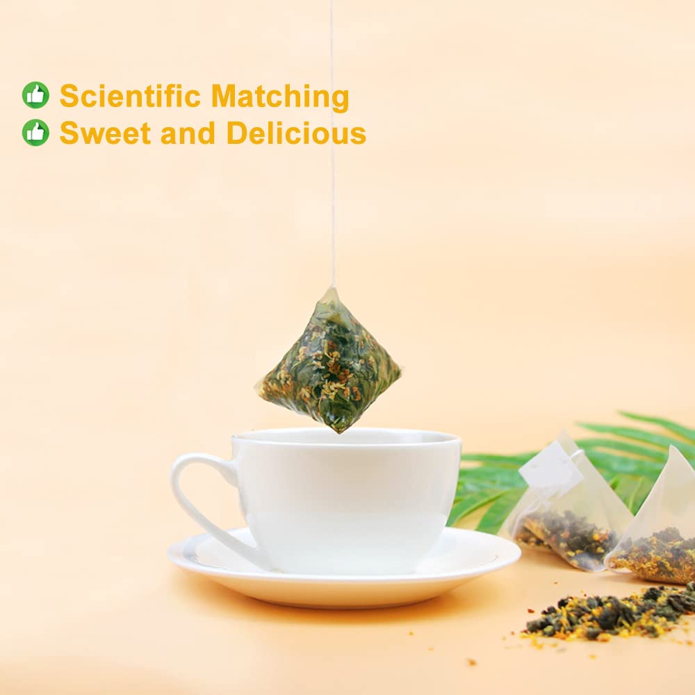 Plant Gift Osmanthus Oolong Tea Bag 7.05oz (4g*50bags) osmanthus, té oolong, natural puro de china, té mixto saludable, combinación de té de flores 200g 桂花乌龙茶
