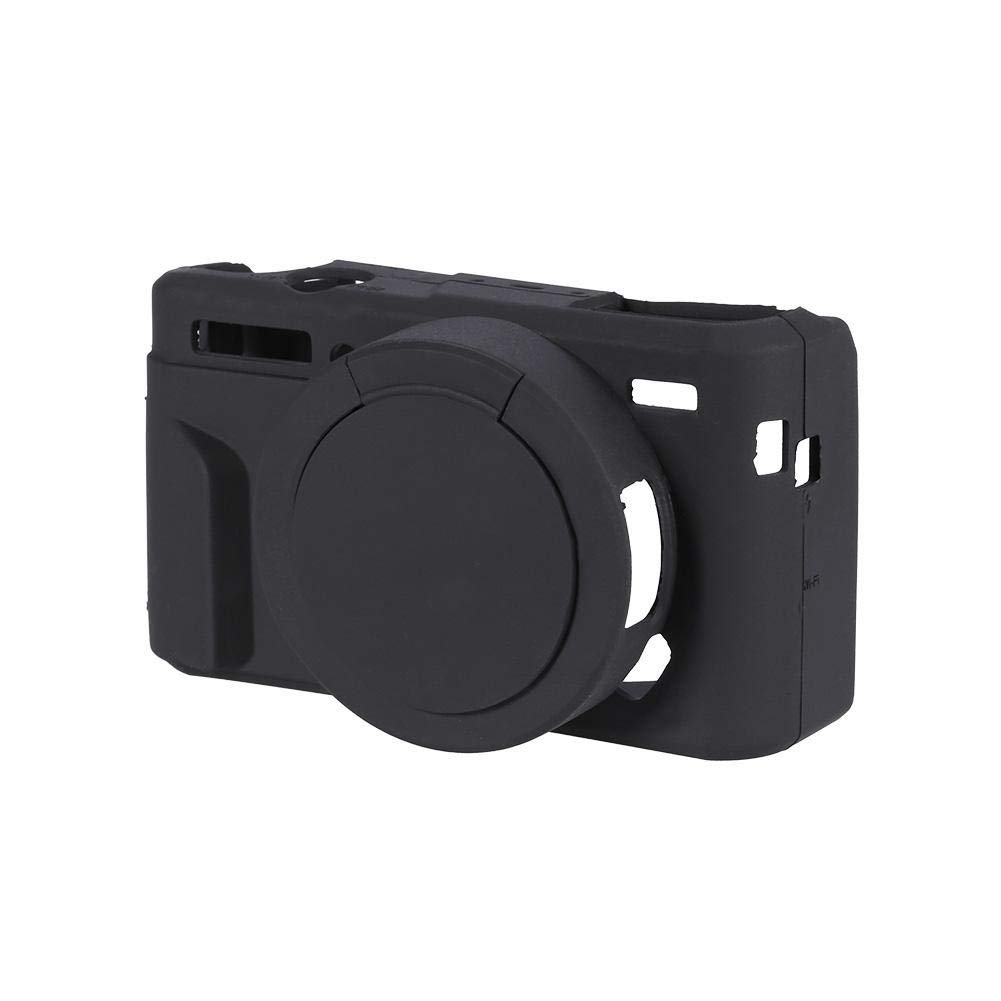 G7X Mark II-hoesje, Zakao zachte siliconen tas, lichtgewicht, slank rubberen beschermende digitale cameratas voor Canon PowerShot G7X Mark II (wit