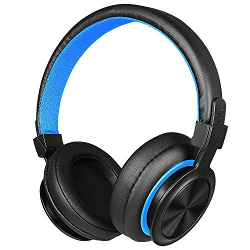 QYWSJ Auriculares Bluetooth con Cancelación de Ruido, Auriculares Estéreo Plegables, Orejeras Suaves Envolventes para Bajos, con Micrófono, para Viajes, Trabajo, TV, PC, Teléfono Móvil