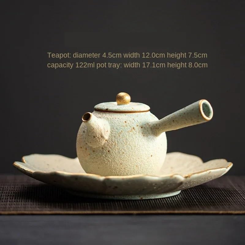 Teiere Teiera Kung Fu Set da tè Maniglia Laterale Pentola Dispositivo for preparare Il tè Teiera Domestica Pentola Singola con Filtro Bollitore for tè Samovar Infusore for tè Teiera(C)