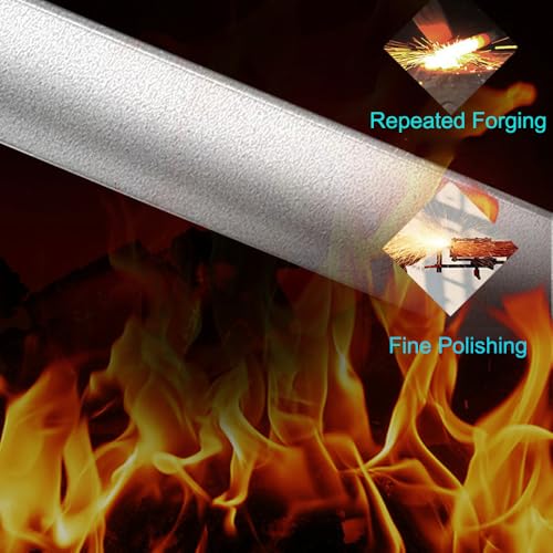 13.7 inch Knife Sharpener Rod, Knife Sharpening Rod Carbon Handheld Sharpener Pear Wood Handle & Metal Hand Guard, Sharpening Steel Knife Sharpening Steel with Gift Box - Image 5