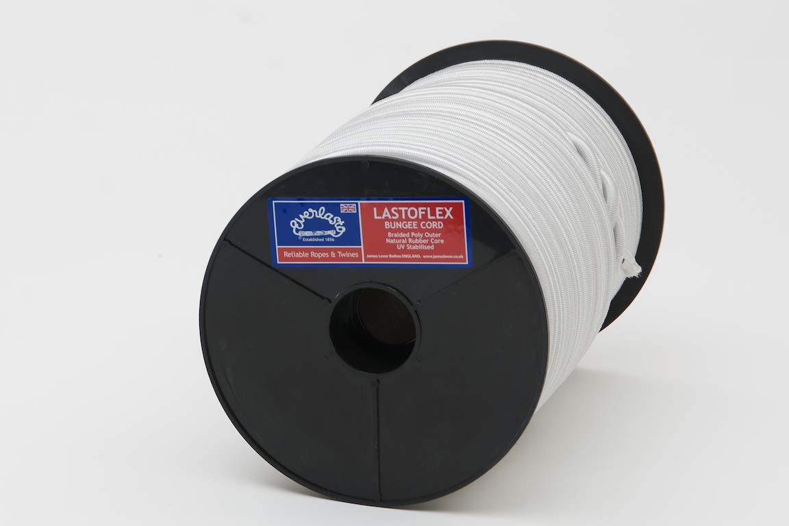 Everlasto White 'Lastoflex' Bungee Cord 6Mm X 100M