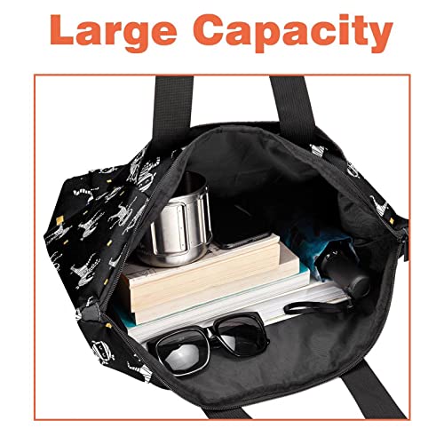 Sac fourre-tout Halloween squelette isolant pour transporter vos repas sans fuite