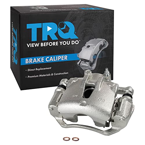 Image of TRQ Front Left Brake Caliper w /Bracket Drivers Side | For 2009-2012 Hyundai Elantra 2010-2013 Kia Forte Forte Koup