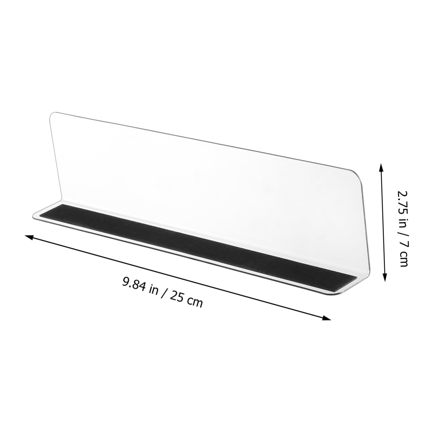 Cabilock 50 Pcs Divisor De Productos Básicos Divisores Magnéticos De Plástico para Estantes. Divisor Lateral Magnético Monedero Claro Toalla Tablero De Clasificacion De Polivinilo
