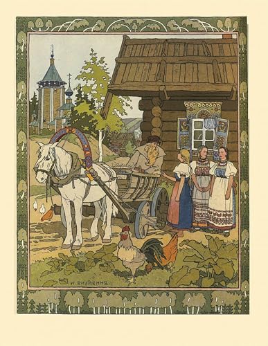 Cuadro de óleo clásico de Bilibin impreso en lienzo de alta fidelidad 60x90cm