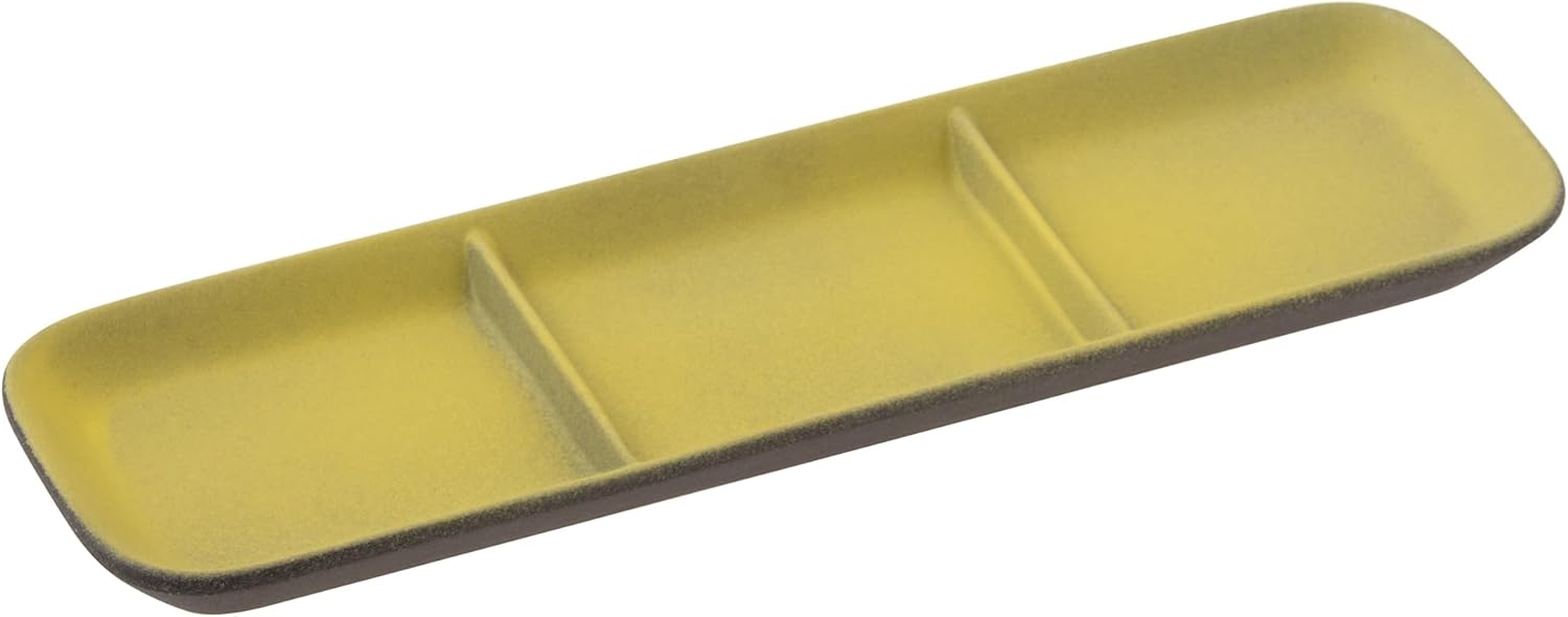 KUROSUMI 37K373-16 Black Charcoal Cafe Tableware 37K373-16 Appetizer Plate, Condiment Plate, Soy Sauce Plate, Diameter Approx. 9.8 x 2.8 inches (25 x 7 cm), Mino Pottery, Japanese Dish,