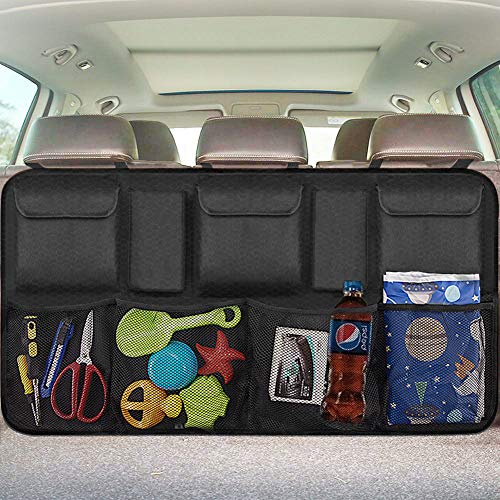EldHus 43224-13969 Black Trunk Storage-Auto SUV Van Container Car Organization Collapsible Compartment Pocket