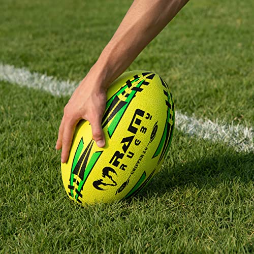 Rugby Ball Ram Profi Training Rugbyball mit 3D-Grip