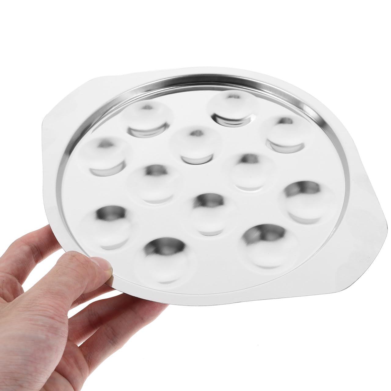 Hemoton 4 placas para caracoles de acero inoxidable, 12 orificios para cocinar