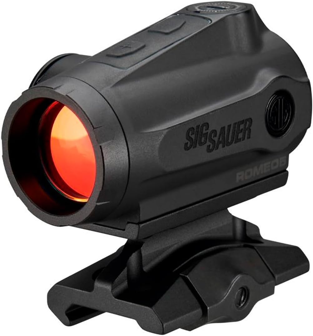 SIG SAUER ROMEO5 GEN II 1x20mm Compact Durable IPX-7 Waterproof 2 MOA Rifle Shooting Dot Sight, Parallax-Free Optical Design, 12 Illumination Settings