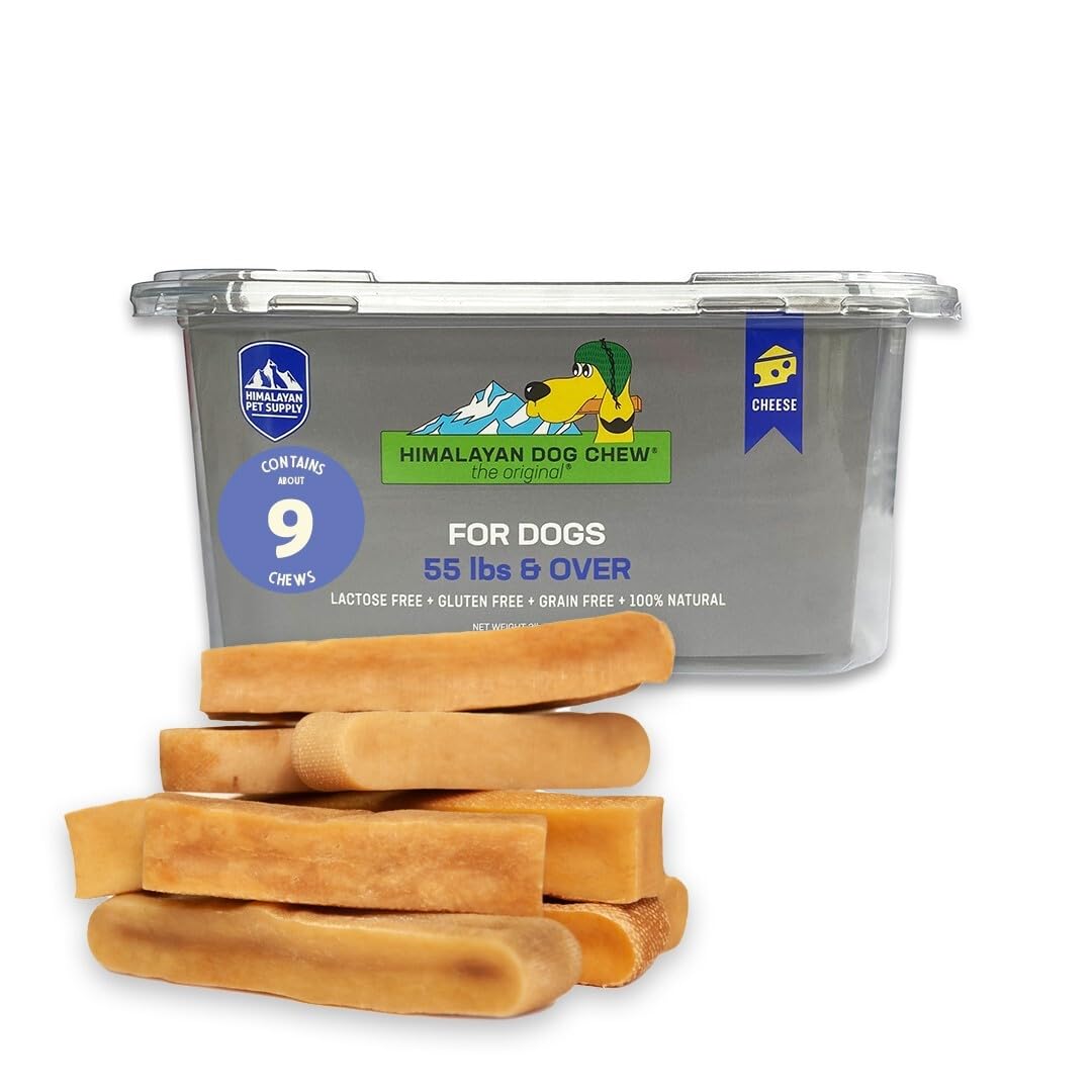 Himalayan Cheese Chews | Long Lasting, Stain Free, Protein Rich, Low Odor | 100% Natural, Healthy & Safe | No Lactose, Gluten Or Grains | 3.0 lbs BULK TUB | XLARGE | for s 55 Lbs & Larger