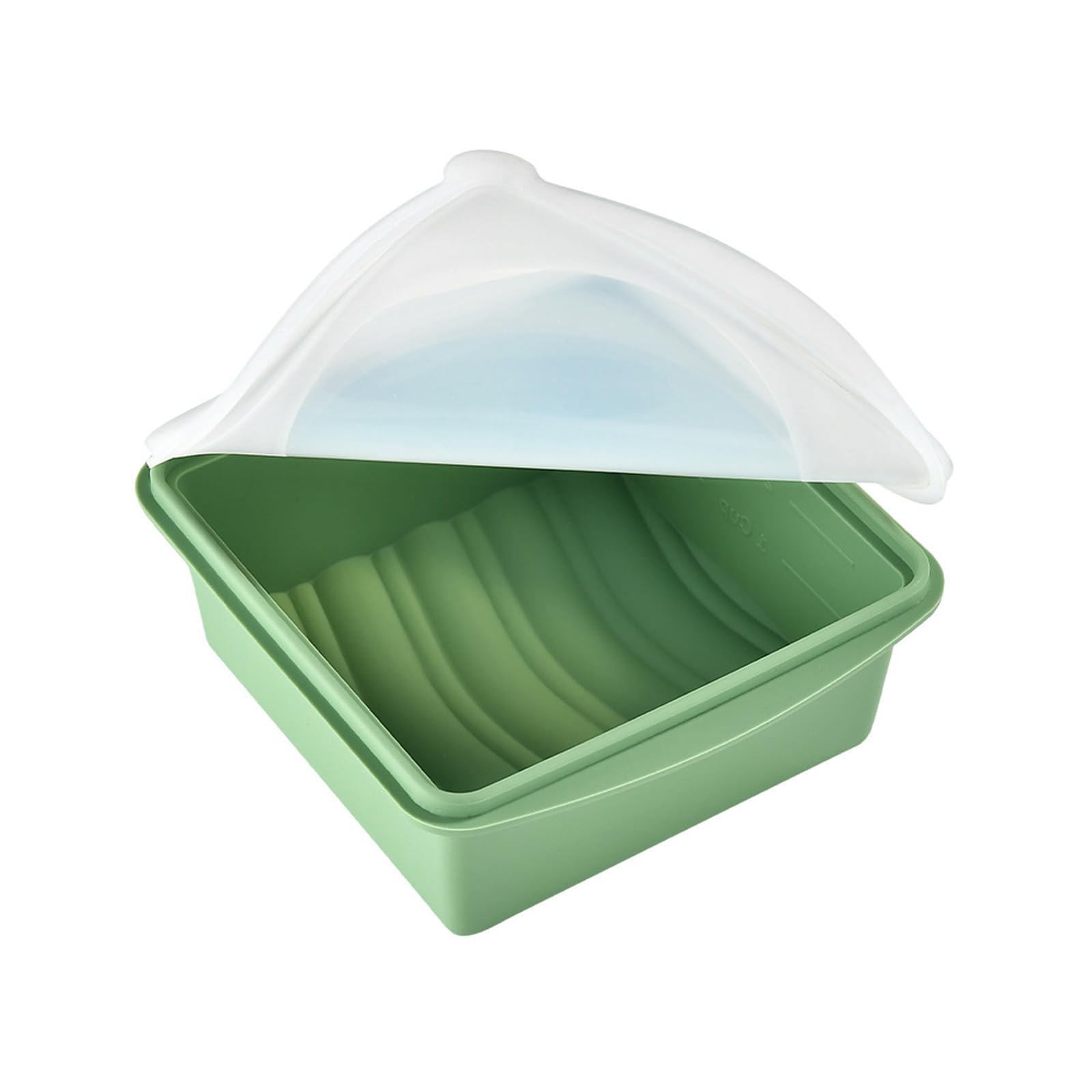 PANGBOER Silicose Storage Case Secure Fastening Keeps Hygienic Effortless Cleaning Stackable for Household Lunch Dishwasher Safe Silicone Box