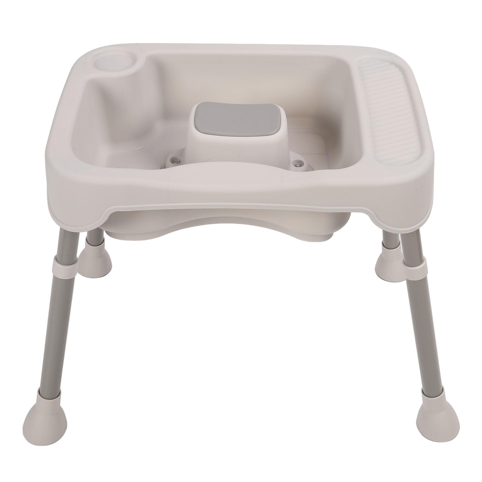 Haarwaschbecken, Tragbare Shampoo-Schüssel mit Schlauch, Ergonomische Kopfstütze, Höhenverstellbares Shampoo-Becken für den Heimsalon (GRAY)