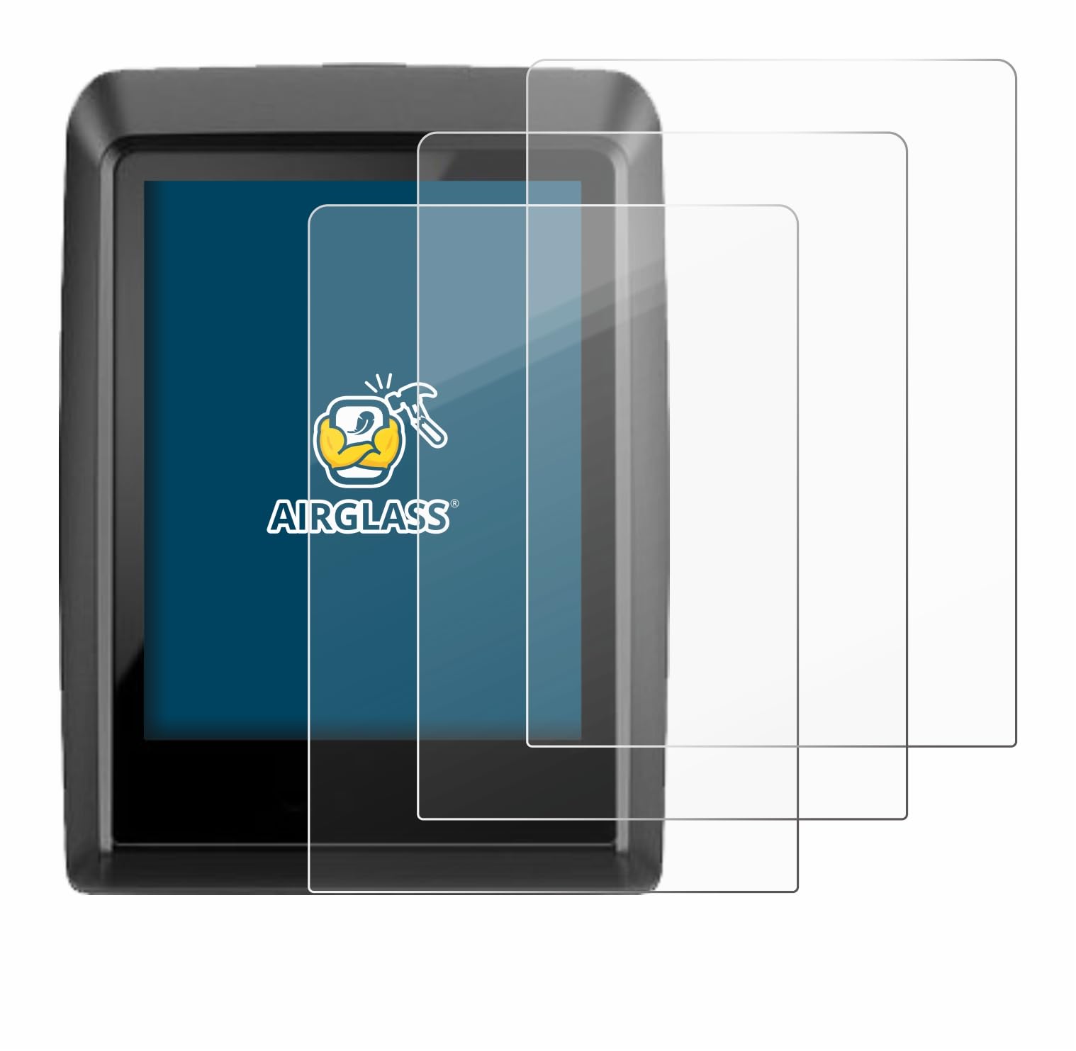 brotect Glass Screen Protector Film compatible with Bosch Kiox 500 (3 Pack) - Glass-Foil 9H Protection [Scratch Resistant, High Clarity]