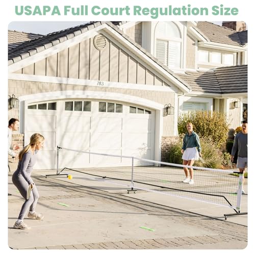 Hyponix Portable Pickleball Set with Net, 4 Paddles & 6 Balls by Hyponix Sporting - Used condition - Image 5
