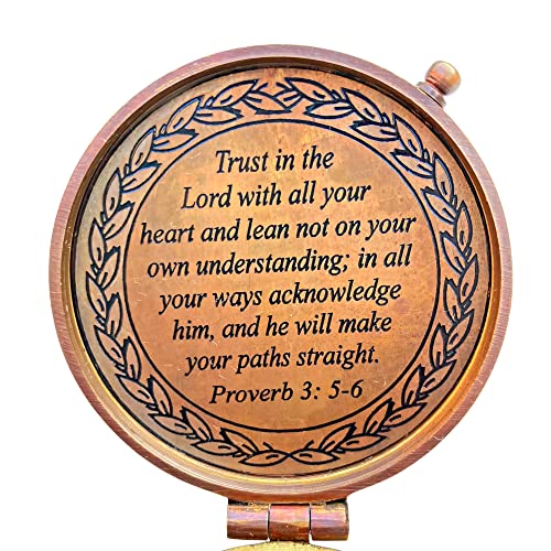 God's Way Compass - Regalos para Bautizo y Graduación para Niños y Hombres, Regalos Católicos e Inspiradores miniatura 2