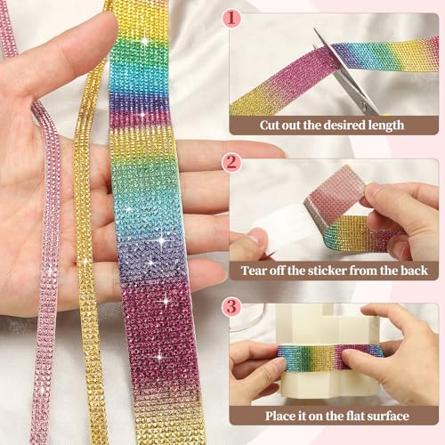Ruban de strass autocollant pour customiser facilement coque de téléphone et objets - 5