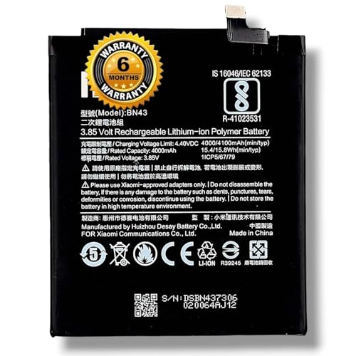 Image of Original BN43 Battery for Redmi Note 4 / Mi Note 4X Battery with 6 Month Warranty *****(G7)