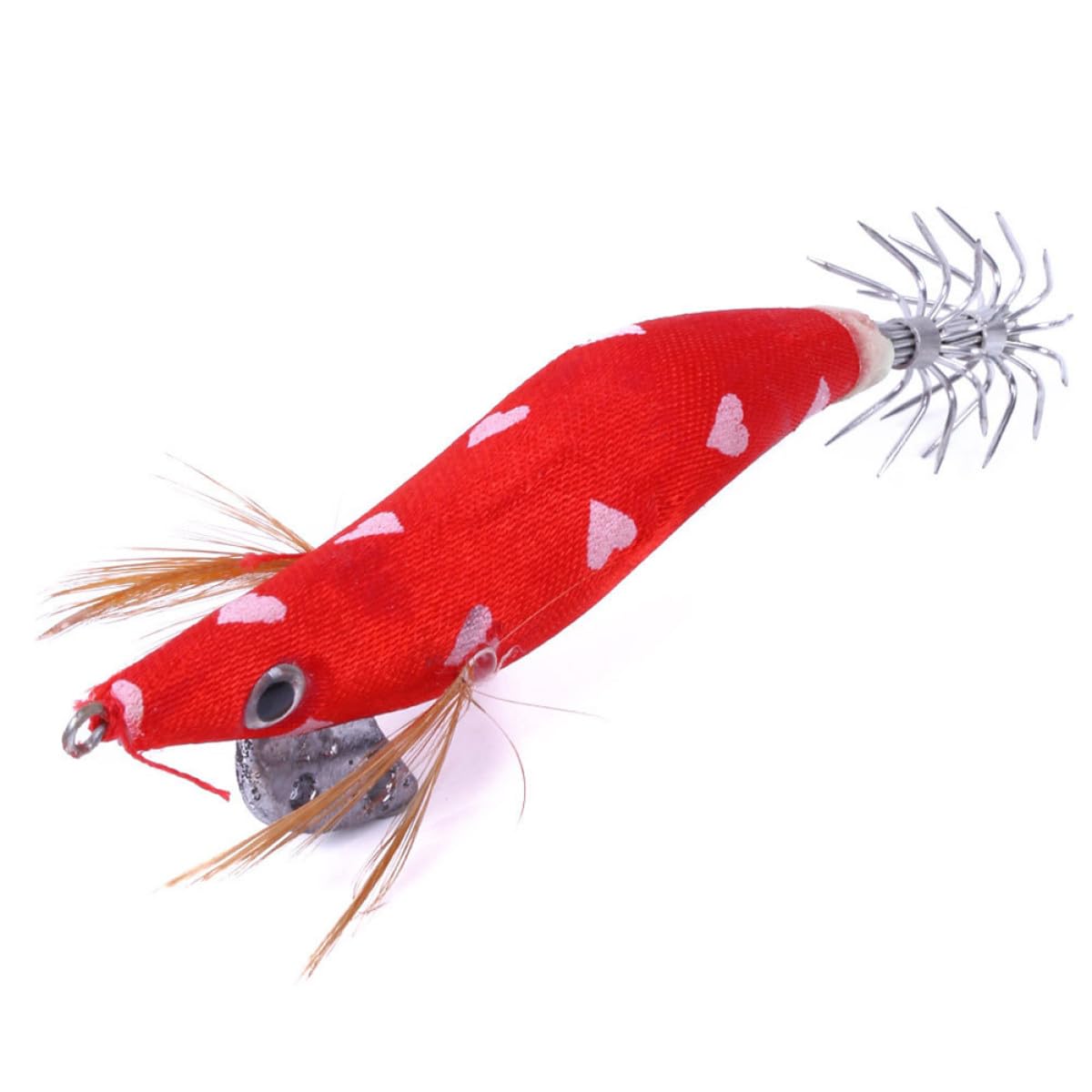 YARNOW Set 10 Pezzi Ganci Esca da Pesca Calamaro e Gambero in Plastica e Acciaio, Realistici e Vividi, per Pesca in Mare, Confezionati in Scatola Compatta