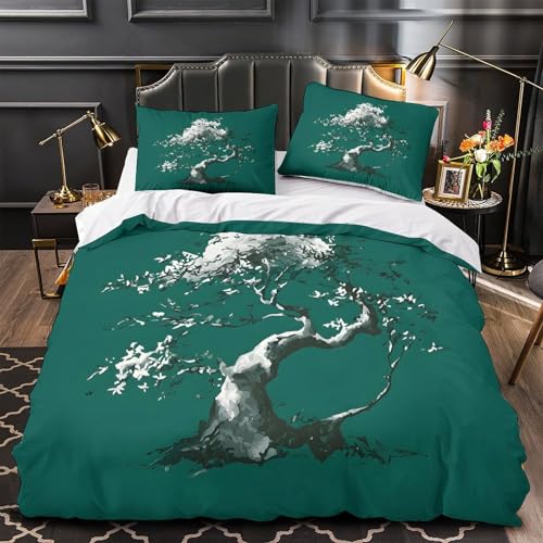 Parure de lit bonsaï 3D en microfbre 140x200 pour enfant