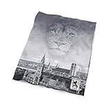  TSV 1860 München Coral Fleecedecke, Decke Skyline in 130 x 170 cm