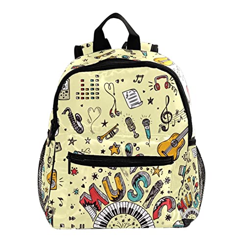 Sac à dos enfants 30,5 cm léger et ergonomique imprimé instruments musique