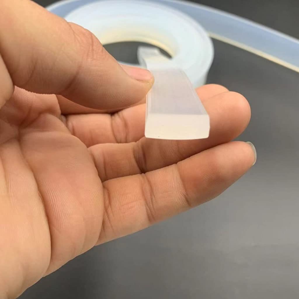 Bande D'étanchéité En Silicone Carrée De 2 Mètres, Blanche, Résistante Aux Hautes Températures, En Caoutchouc De Silicone Solide (couleur: 3 X 3 Mm, Taille: 2 M)(1x10mm
