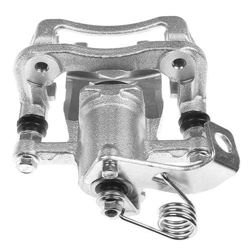 Image of Detroit Axle - Rear Right Brake Caliper for 2012-2017 Kia Rio, Disc Brake Caliper with Bracket 2013 2014 2015 2016 Replacement Passenger Side Brake Caliper