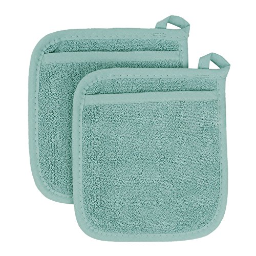 Ritz Royale Collection Mitt Pot Holder Set, Dew, 2 Count