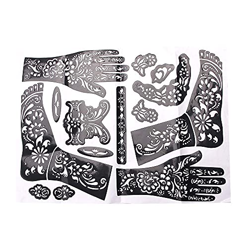 Jjlfresheners Henna Tattoo Kit Stencils,Temporary Reusable Unisex Tattoo Sets cover