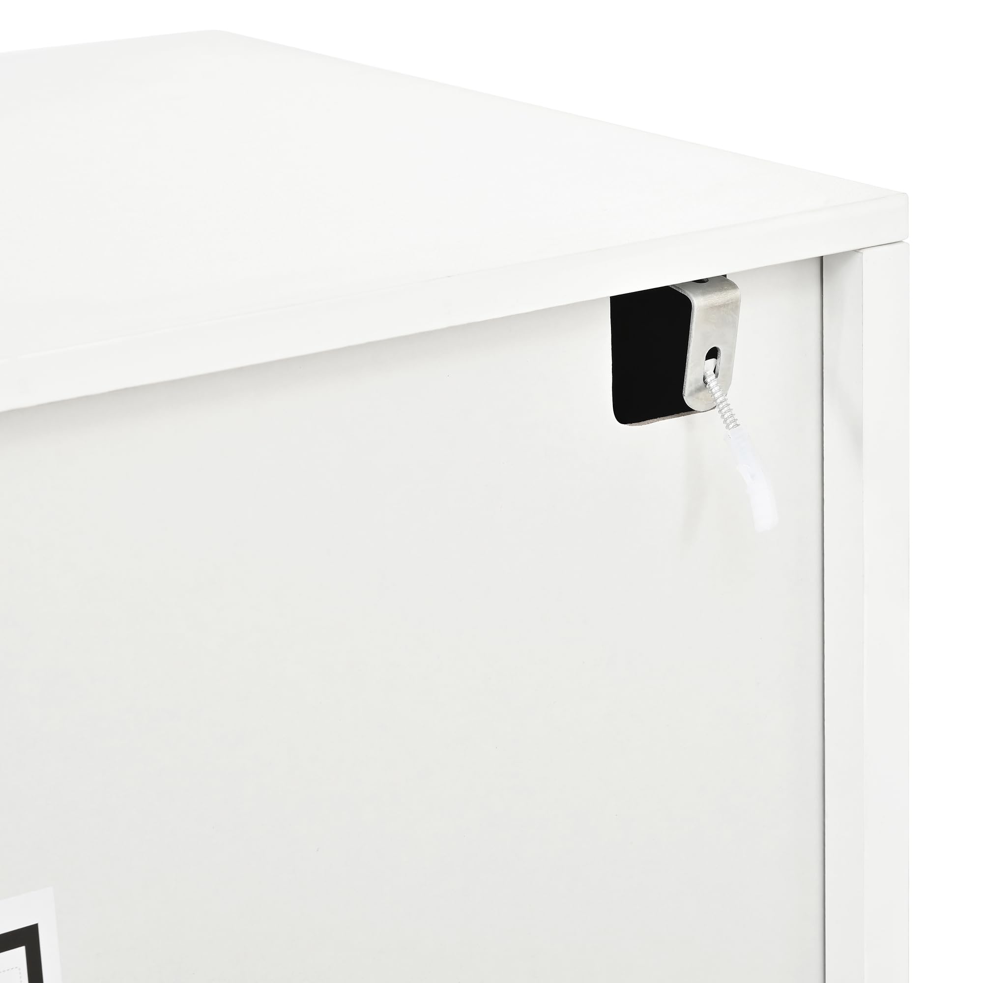 Stojak pod telewizor 165.1 cm, długość 170 cm, 4 drzwi otwierane, 6 półek, nowoczesne meble do salonu, niska szafka do użytku wewnątrz, stylowe centrum rozrywki