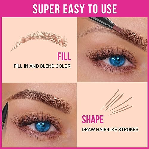 Imethod 02 DARK BROWN EYEBROW PEN Microblading Eyebrow Pencil thumb #5